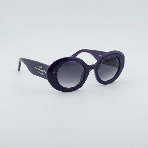 Marc Jacobs MARC 799/S 0RY8 9O Sunglasses Violet Oval Frame, Grey Lenses main image 8